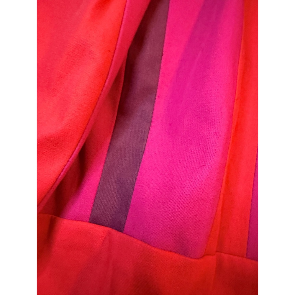 Karen Millen Colorblock Sheath Dress Pink Red Office Siren Seen On TV US 8 - Picture 7 of 9